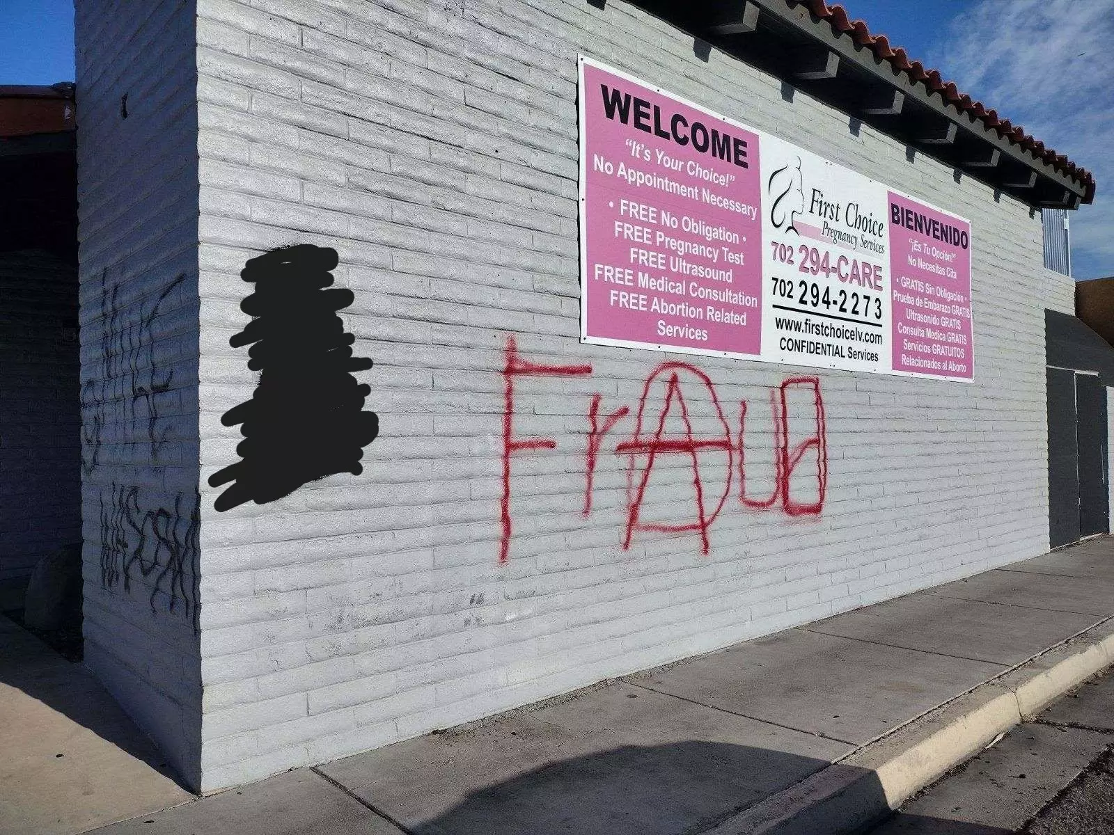 Las Vegas center hit with radical abortion graffiti more than a year after Dobbs