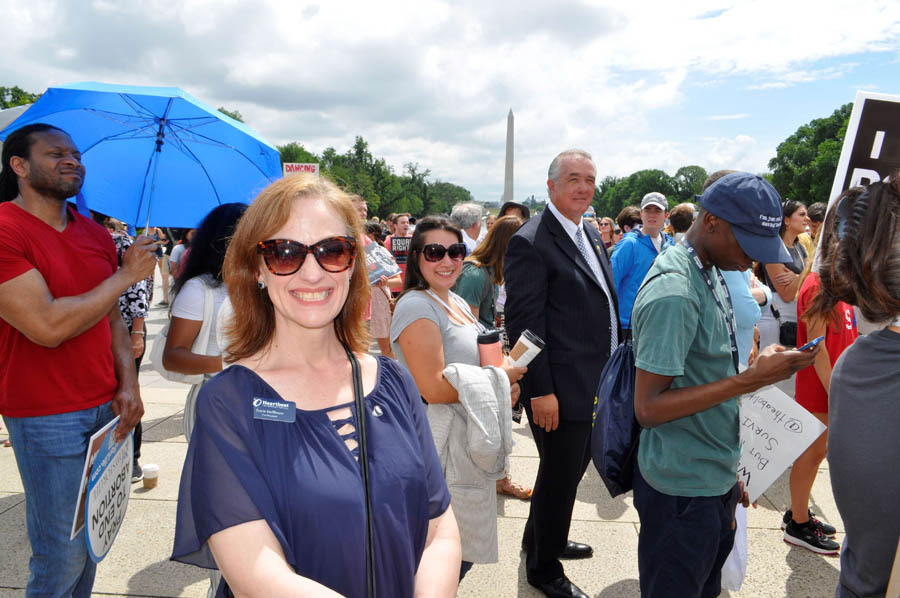 Heartbeat International Vice President of Ministry Services Tracie Shellhouse at the National Celebrate Life Day rally