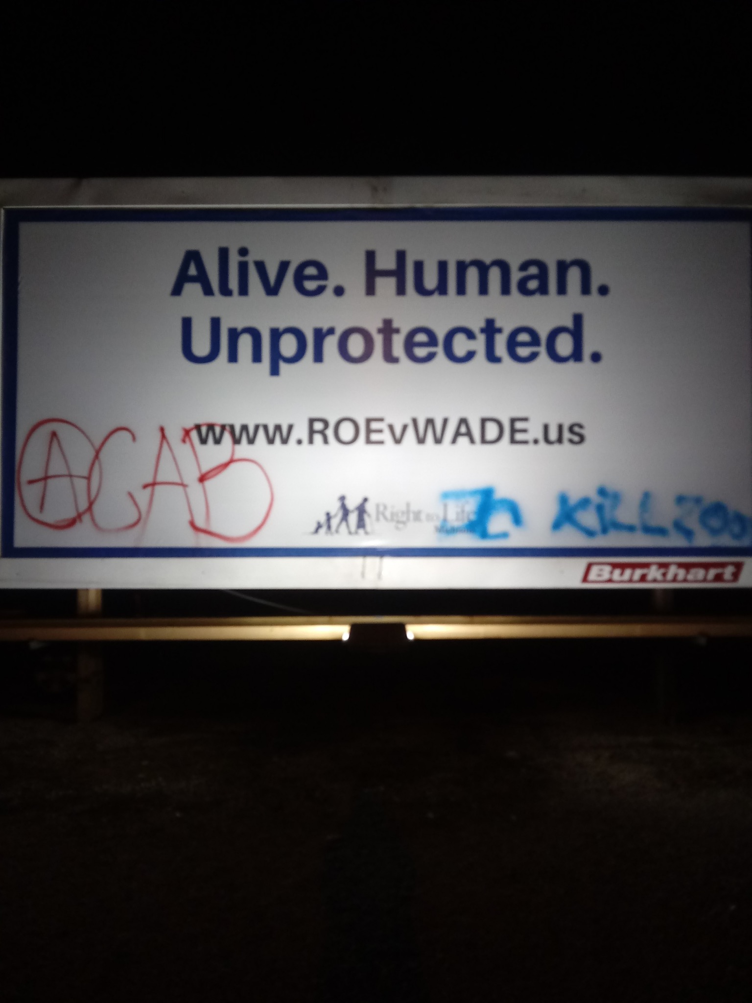 Pregnancy Help News - Pro-life Billboard Vandalized Again In South Bend 