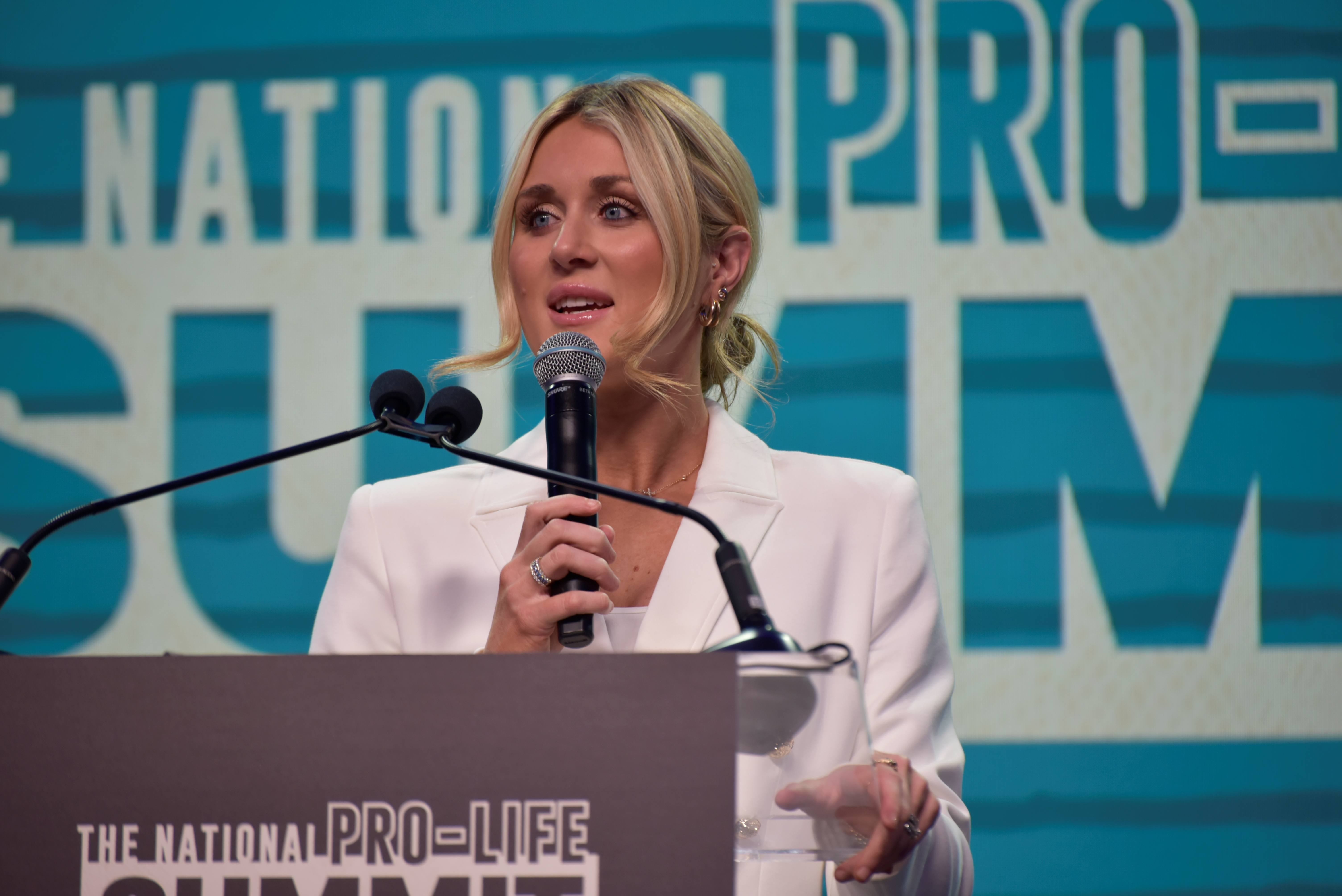 Be courageous and bold in speaking for life; Riley Gaines to pro-life students 