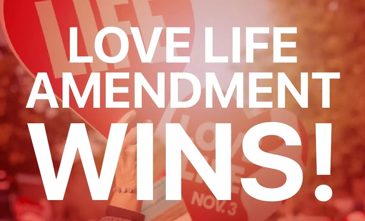 Louisiana celebrates passage of the \"Love Life Amendment\"