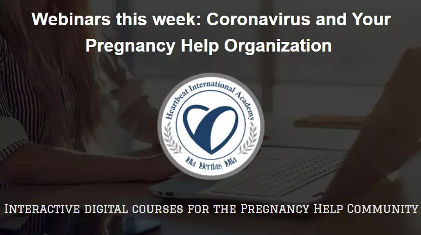 Heartbeat launching free webinar series on coronavirus and pregnancy help organizations