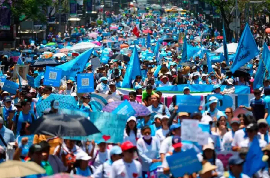 The March for Life in Mexico City, April 29, 2023