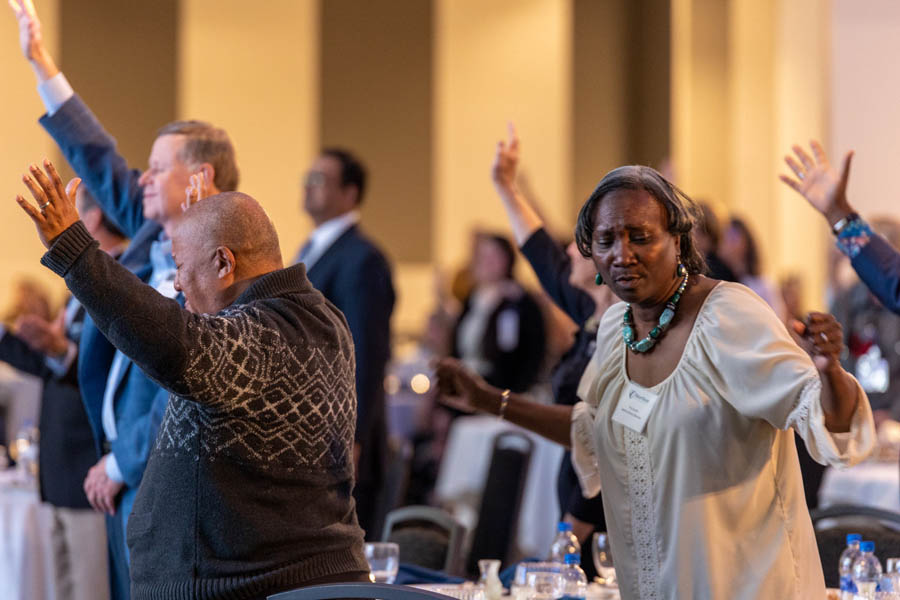 Praise and worship at Heartbeat's Annual Pregnancy Help Conference