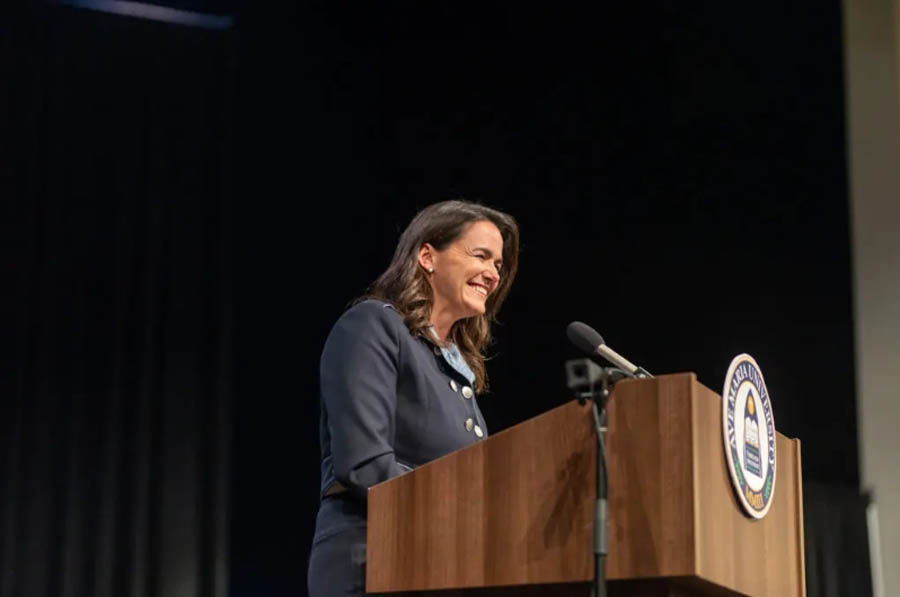 President of Hungary, Katalin Novák, at Ave Maria University