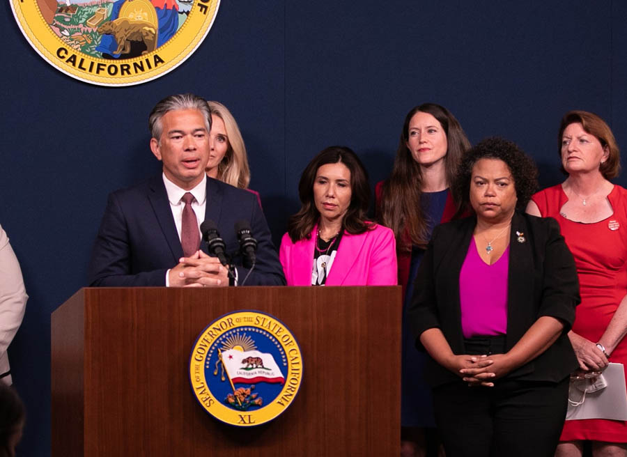 California AG Rob Bonta pledges to "keep fighting to strengthen and expand access to safe and legal abortion" upon the overturn of Roe V. Wade in 2022