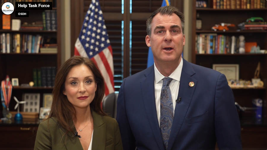 Oklahoma First Lady Sarah Stitt and Governor Kevin Stitt