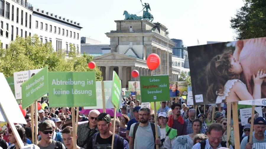 The March for Life demonstration Sept. 16 in Berlin