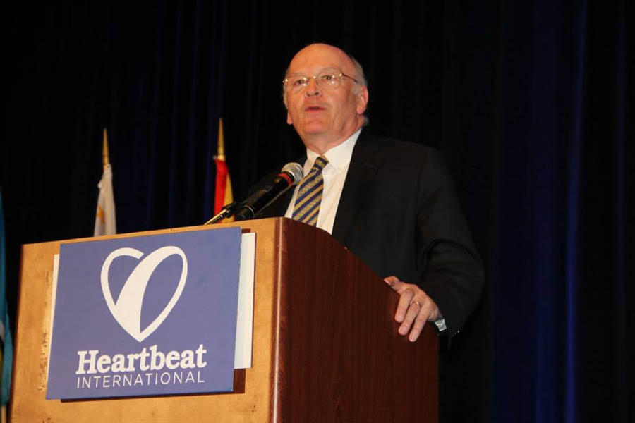 Chuck Donovan delivers a keynote address at the 2015 Heartbeat International Annual Conference in St. Louis