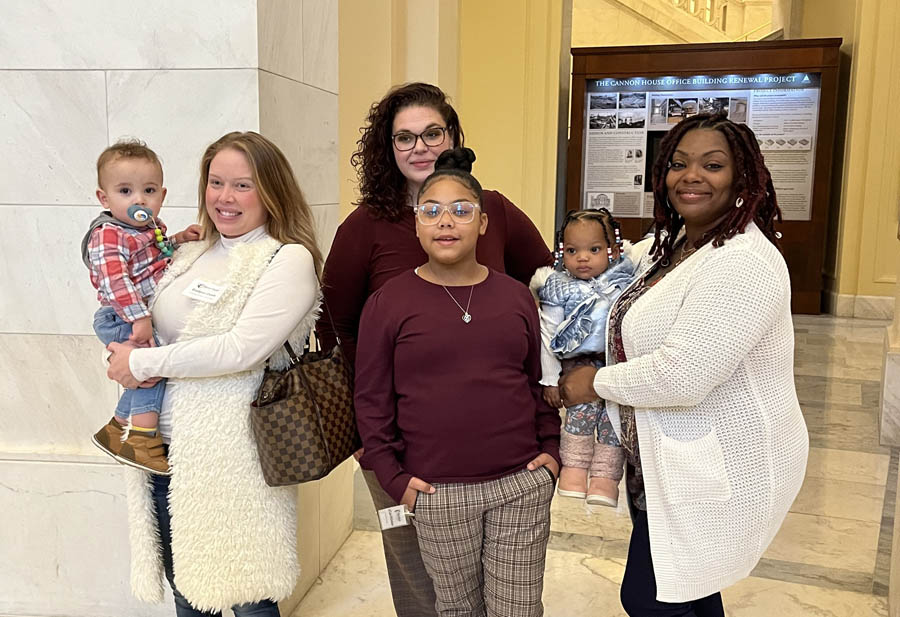 Babies Go to Congress moms with their kids