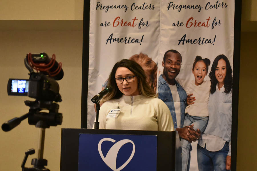 Mackenzie tells her story for Babies Go to Congress