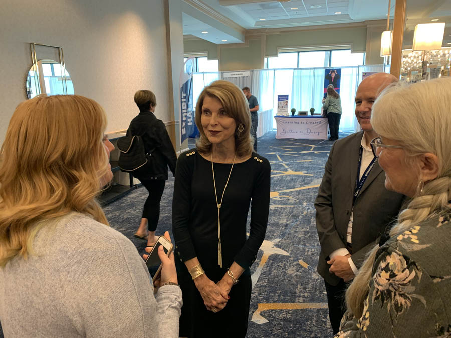 Pam Tebow during Heartbeat International's 2022 Annual Pregnancy Help Conference