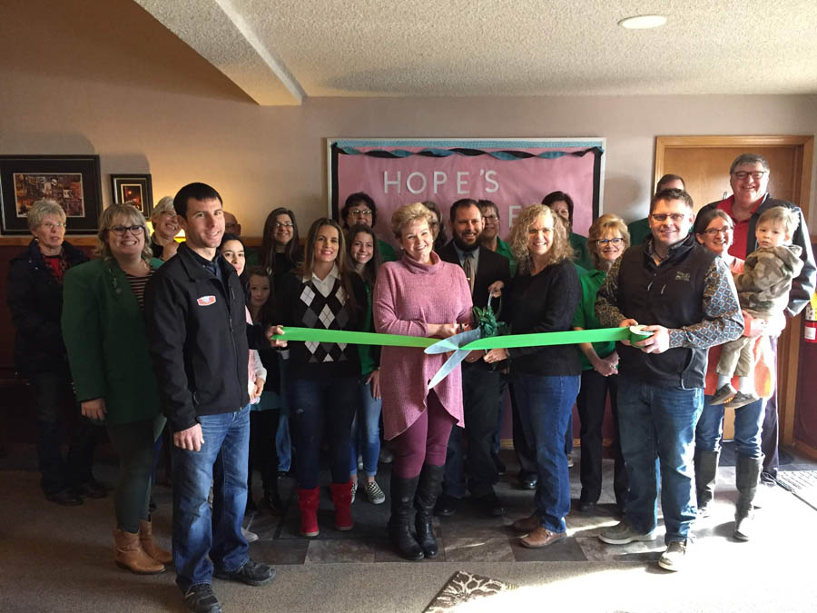 Hope's Place board members, Kansans for Life steering committee members and others at  the Hope's Place ribbon cutting January 18