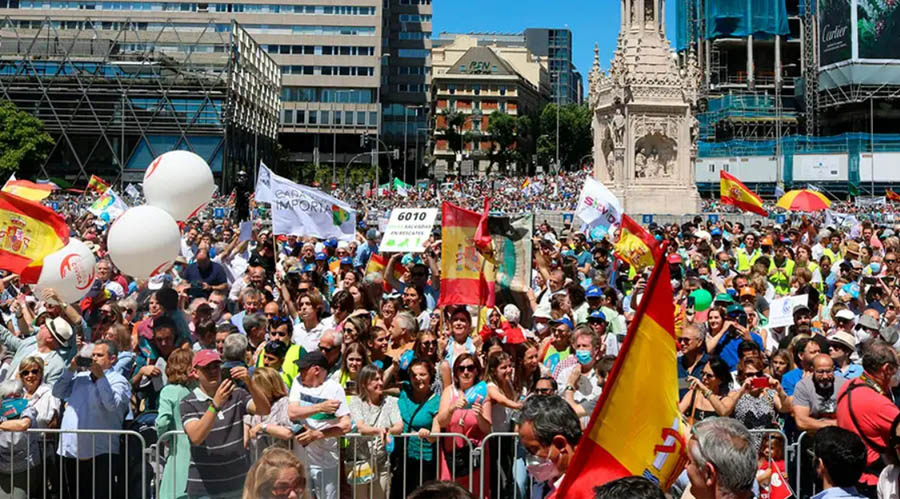 More than 100,000 people took part in the march for life in Madrid, Spain, on June 26, 2022