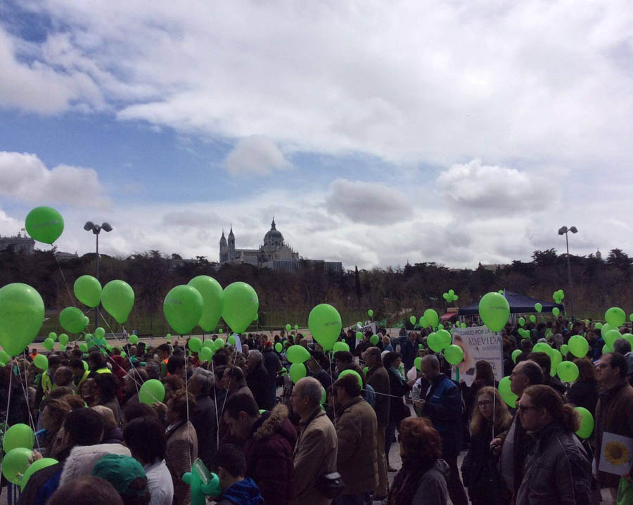 Pro-life demonstrators at "el Día de la Vida 2017" in Madrid, March 26.