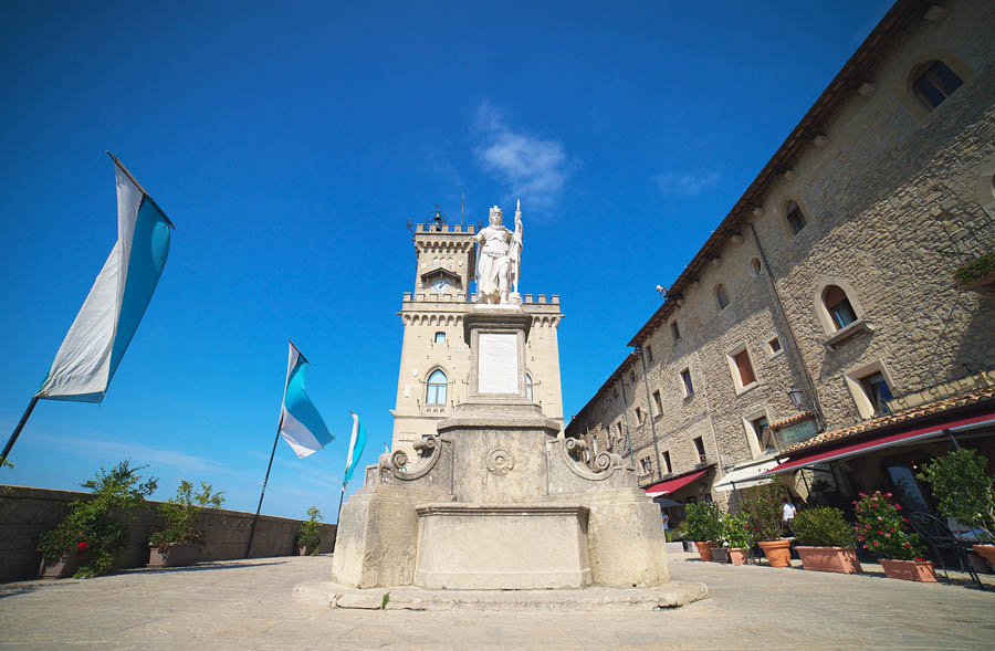 The Piazza della Libertà in San Marino