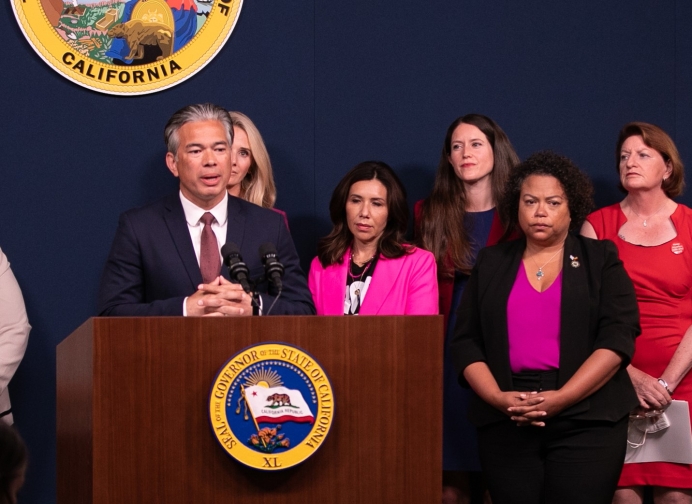California AG Rob Bonta pledges to &quot;keep fighting to strengthen and expand access to safe and legal abortion&quot; upon the overturn of Roe V. Wade in 2022