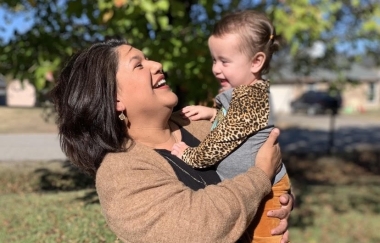 Pro-life advocate Ramona Trevino with her granddaughter