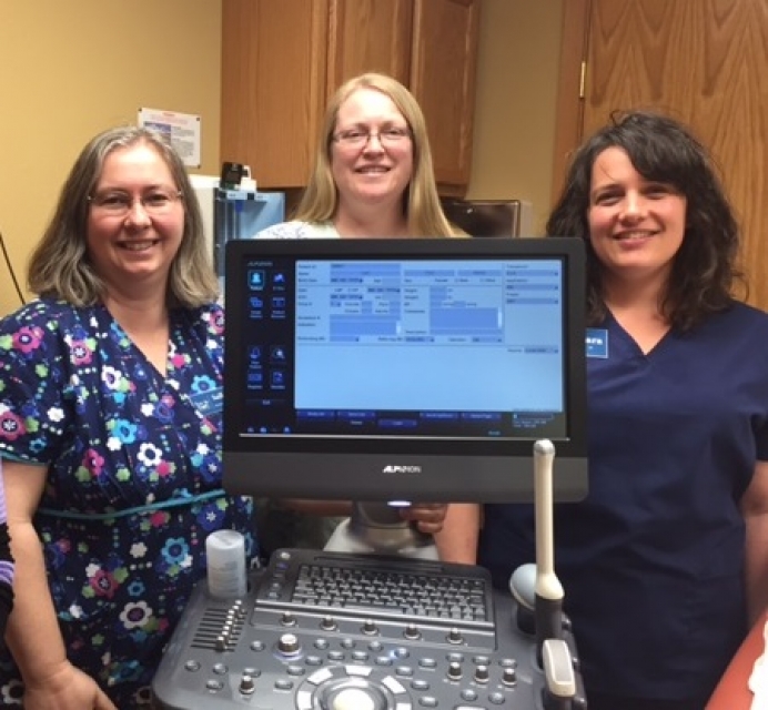True Care nursing staff (from left): Nurse Manager Sally Heyer; Staff Nurse and Program Director Rebecca Tharp; Staff Nurse Sara Beer