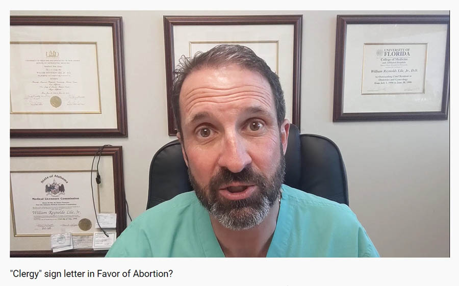 “Shame on you” – Pro-life doc to clergy who wrote letter in favor of taking unborn lives by abortion