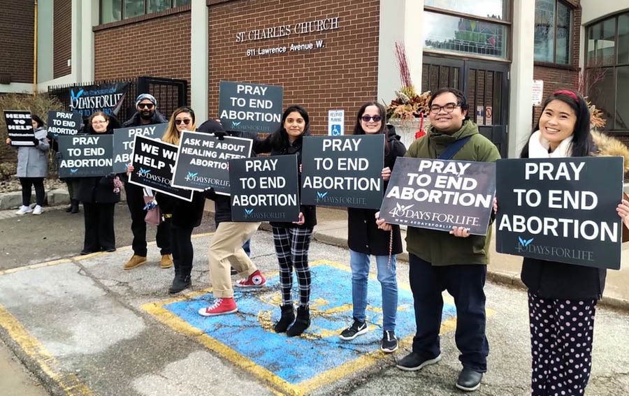Toronto pro-lifers fasted on bread and water during 40 Days for Life this year and saved 6 babies from abortion